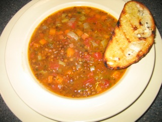 Lentils with Smoky Ham