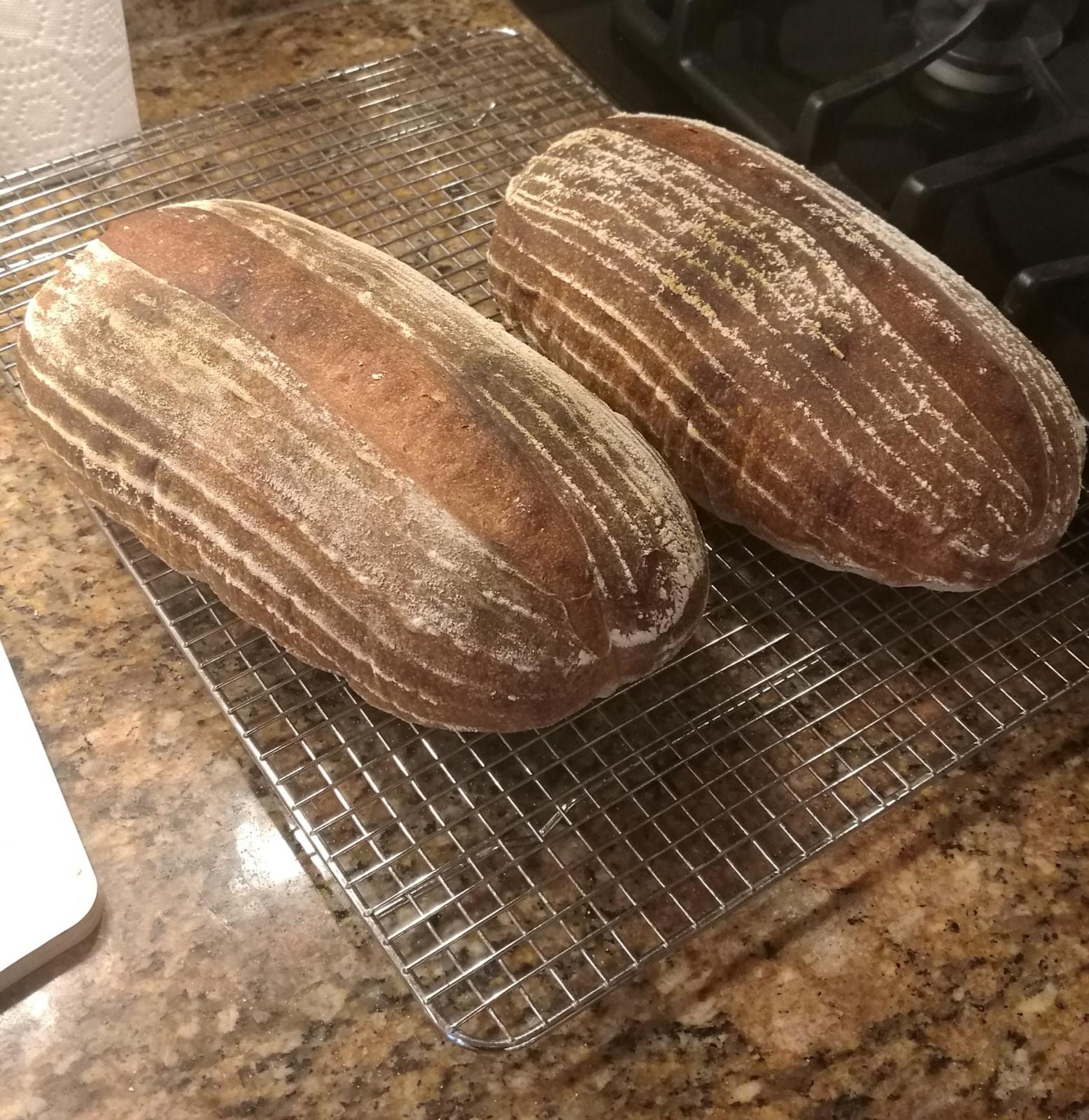 These are made in the banetton for loaves, but do believe me the bâtard - as american as a football can get