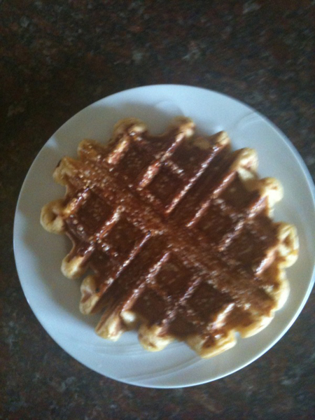 Finished Liege Wafel...Mmmmm