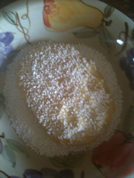 Liege dough embedded with pearl sugAR