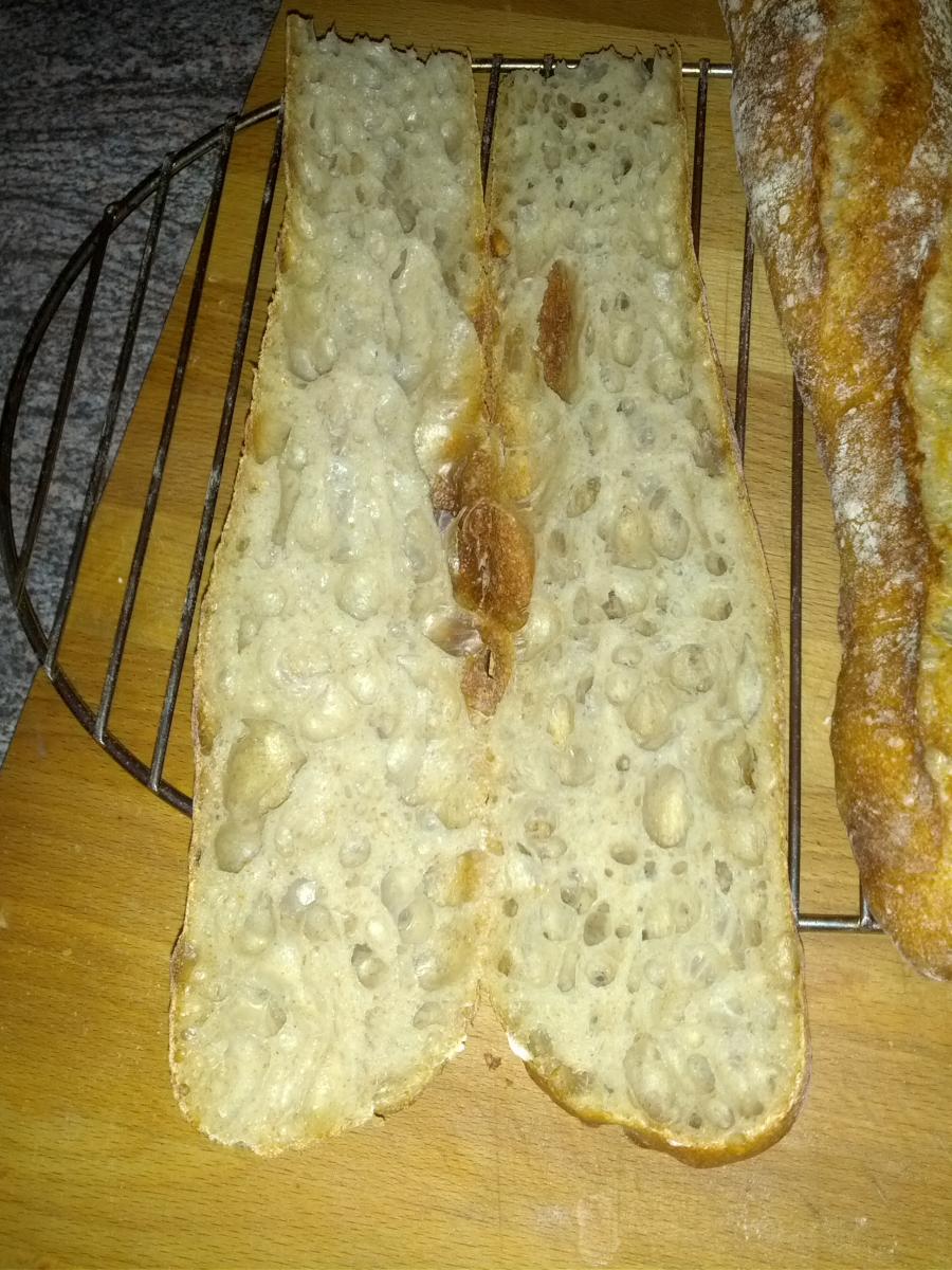 Baguette crumb
