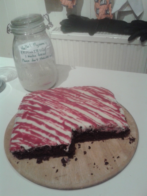 Sourdough chocolate cake