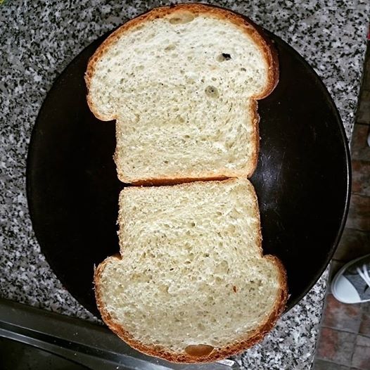 plain white sandwich