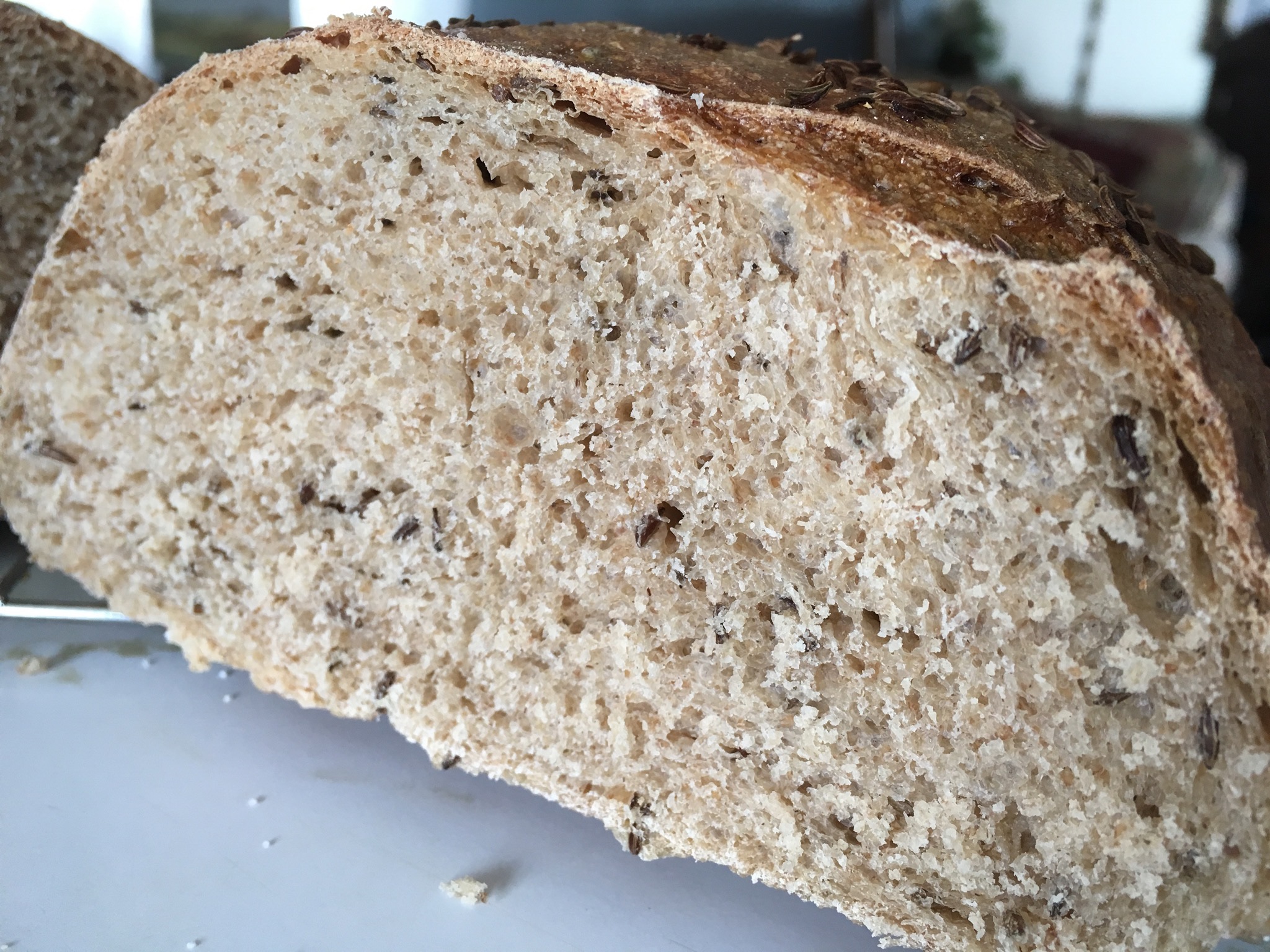 Old style deli rye crumb