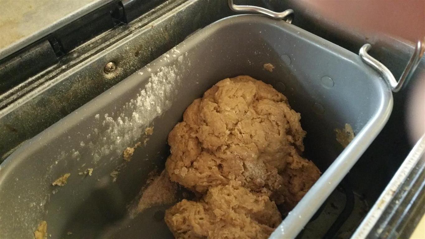 After pause for autolyse