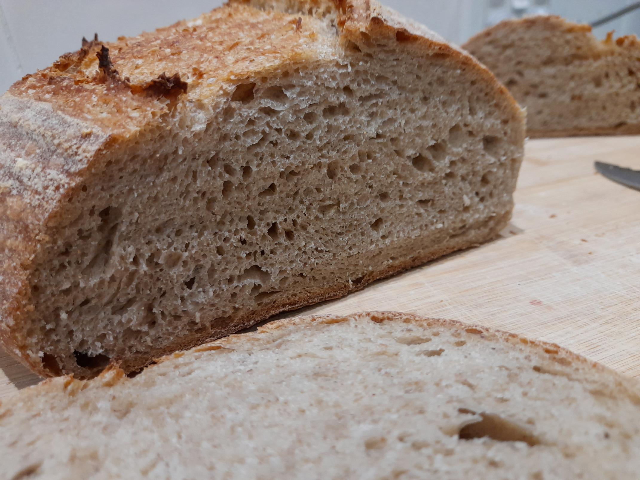 Mixed flours sourdough crumb
