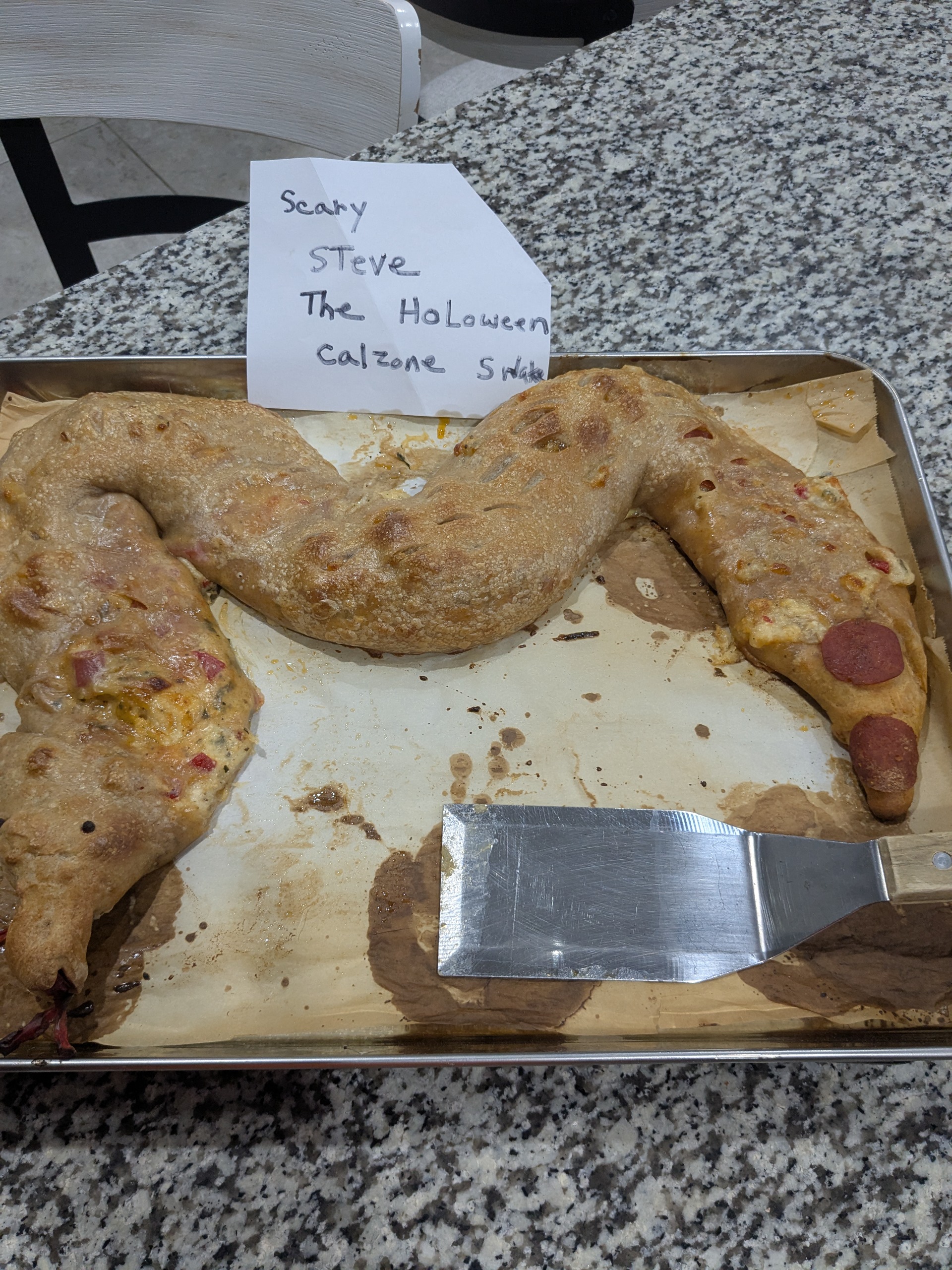 Scary Halloween snake