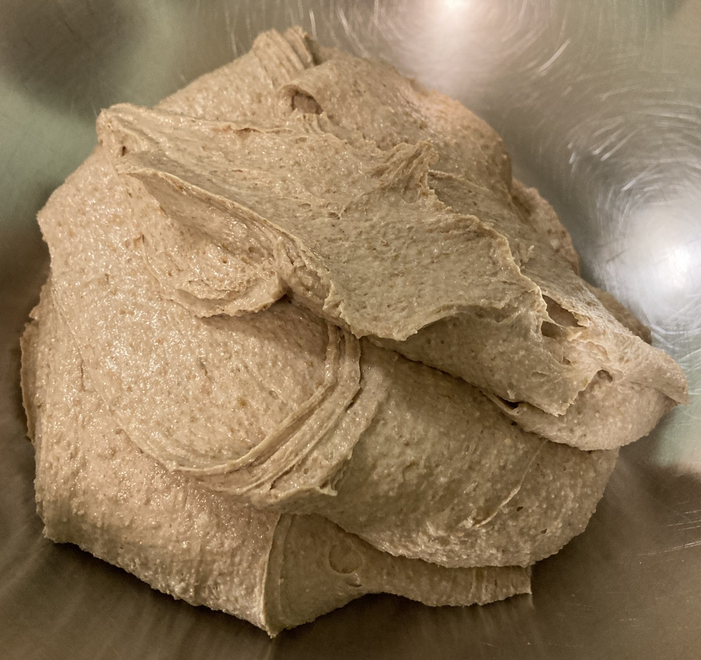 An extremely extensible dough, stretched then folded over itself in ribbons several times.