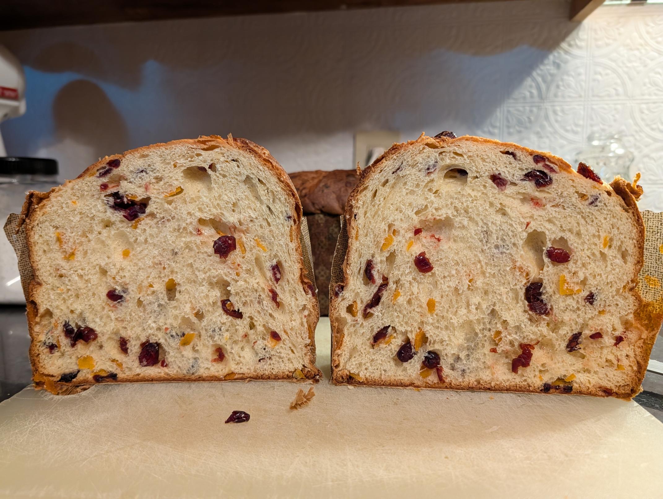 Cranberry Orange Panettone