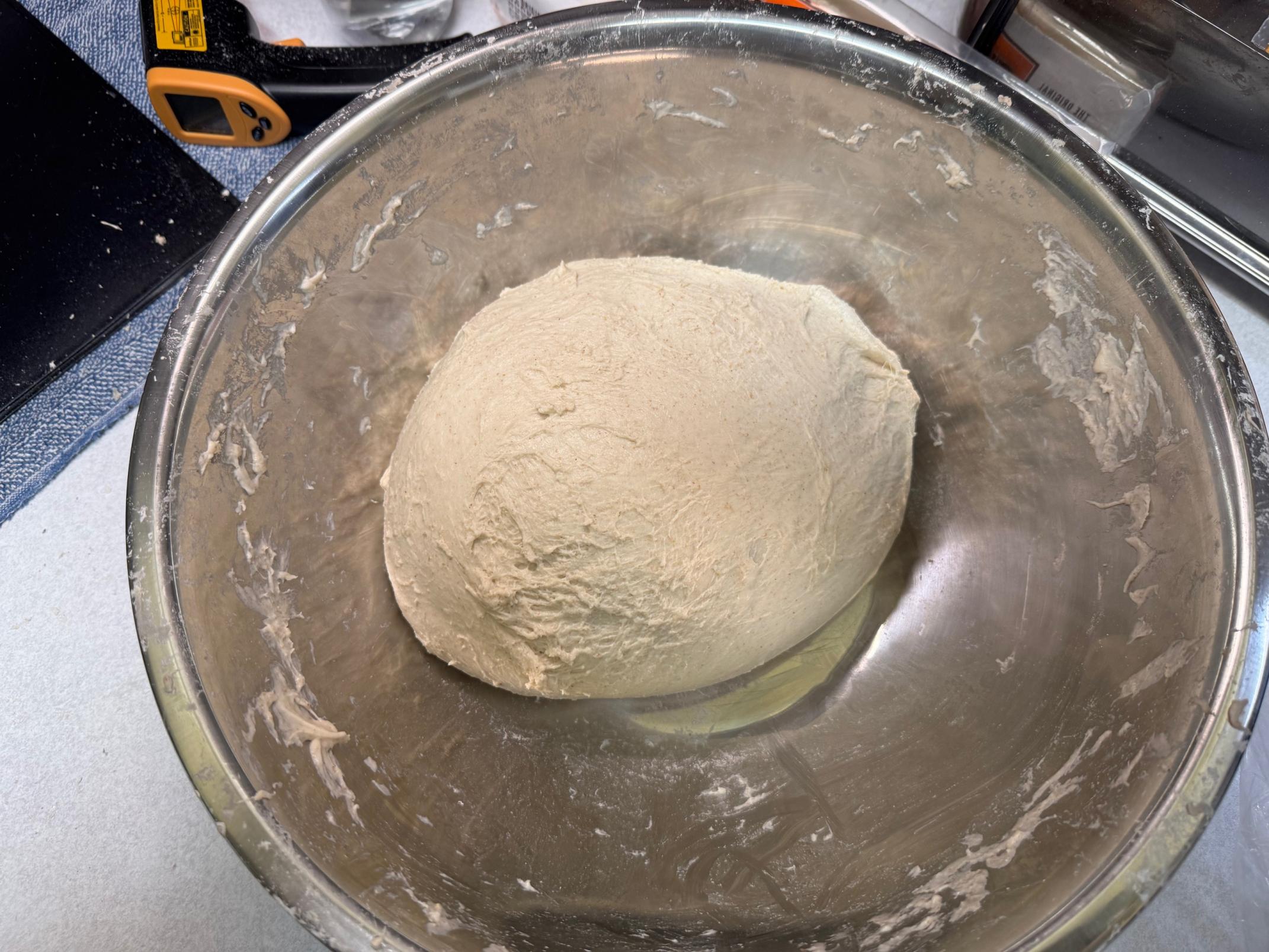 This was my current dough after the 3rd stretch and fold.
