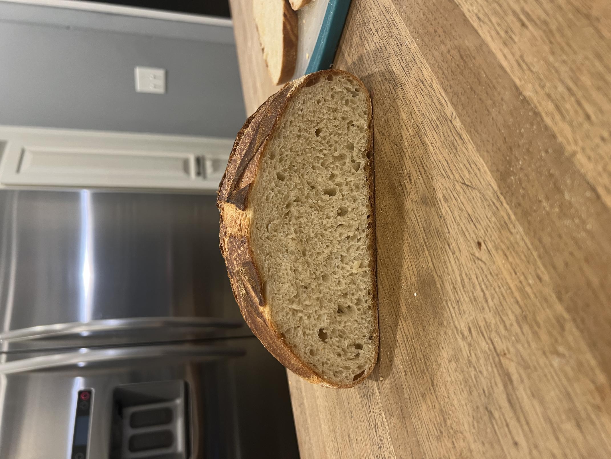 Sliced bread to show crumb 