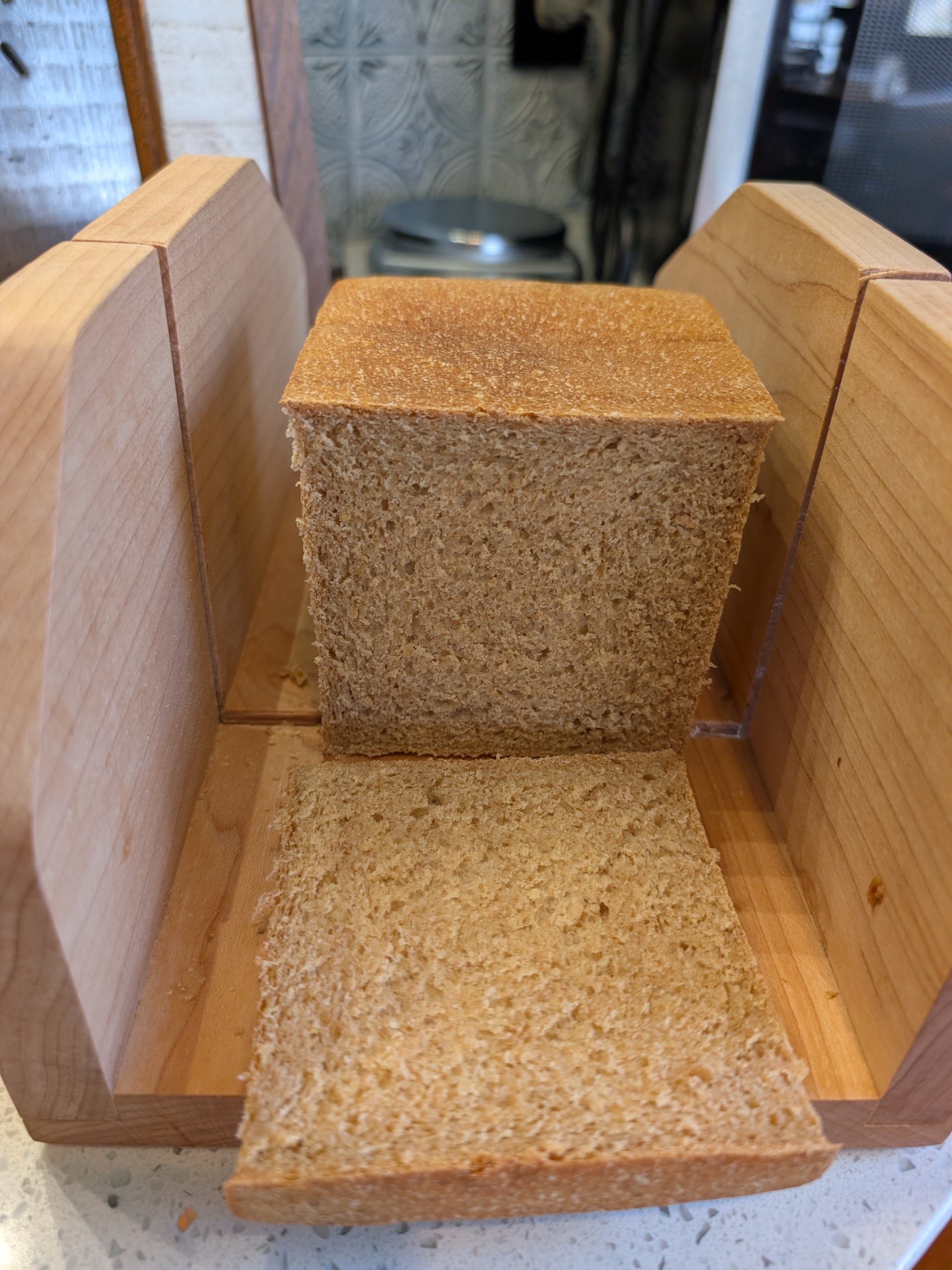 lazy whole grain Pullman loaf