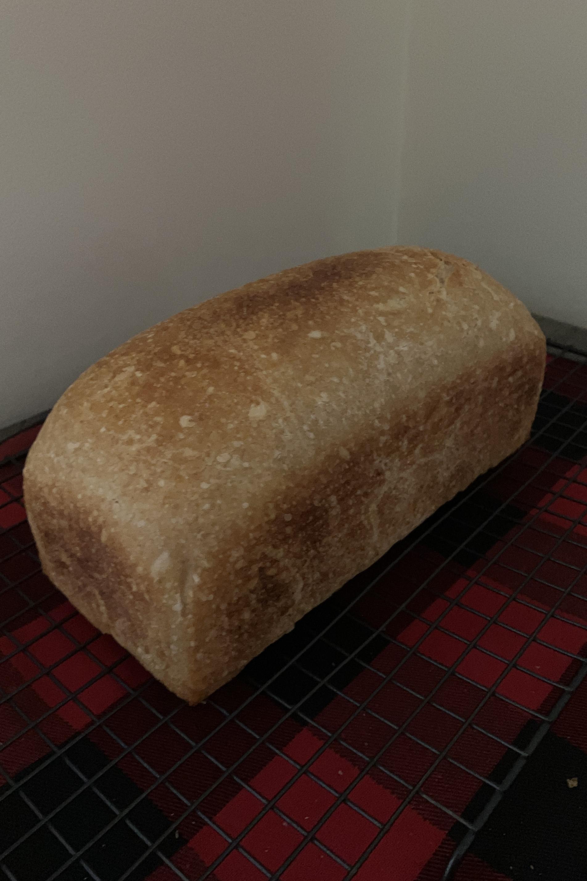 finished loaf angle view