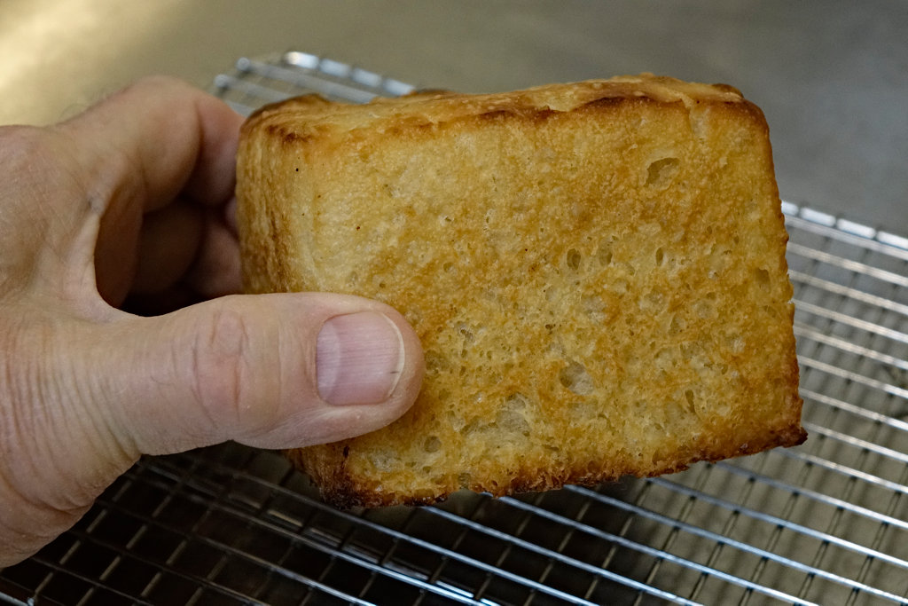 Baked loaf exterior view