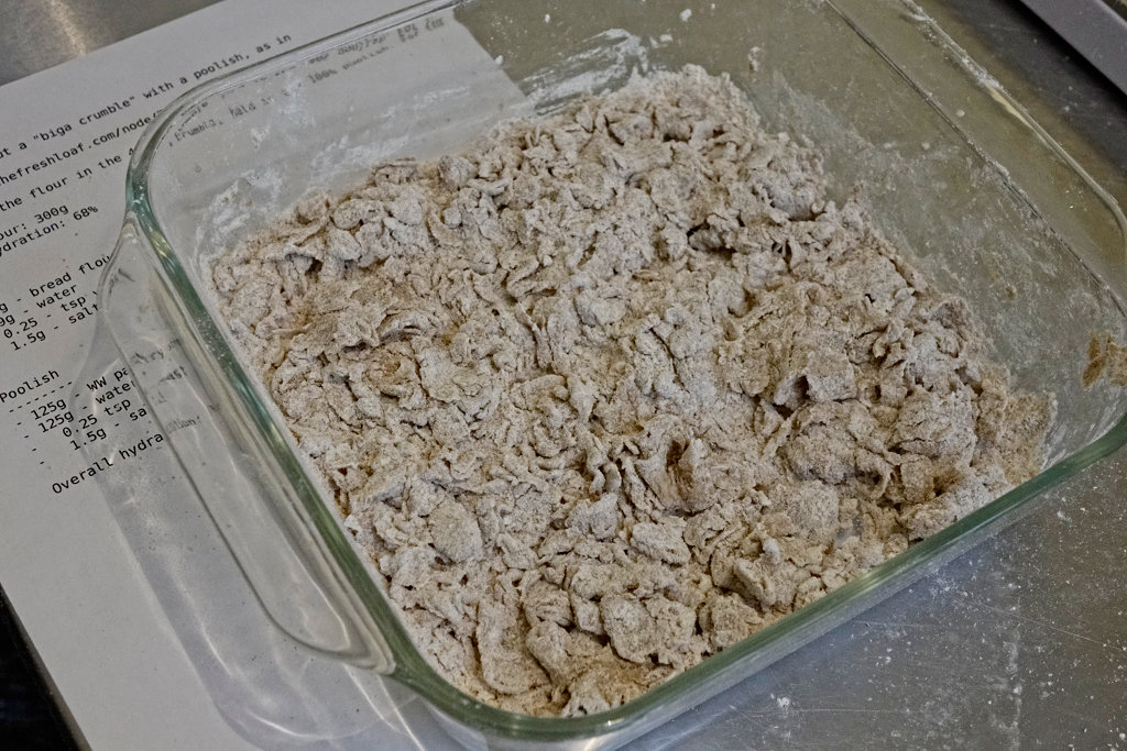 biga after fermenting