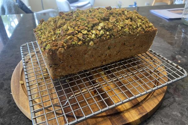 Zucchini Pistachio Loaf