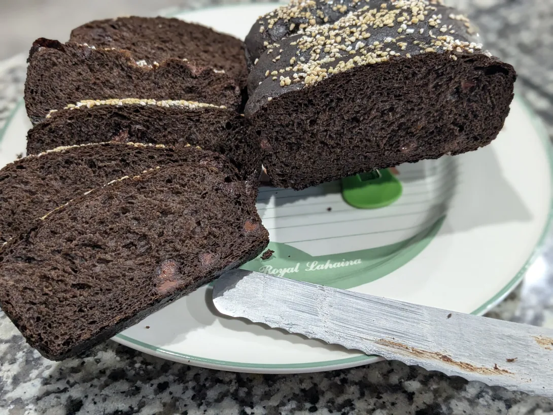 Milk chocolate bread 