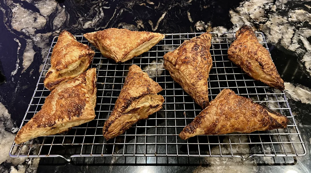 Turnovers on cooling rack