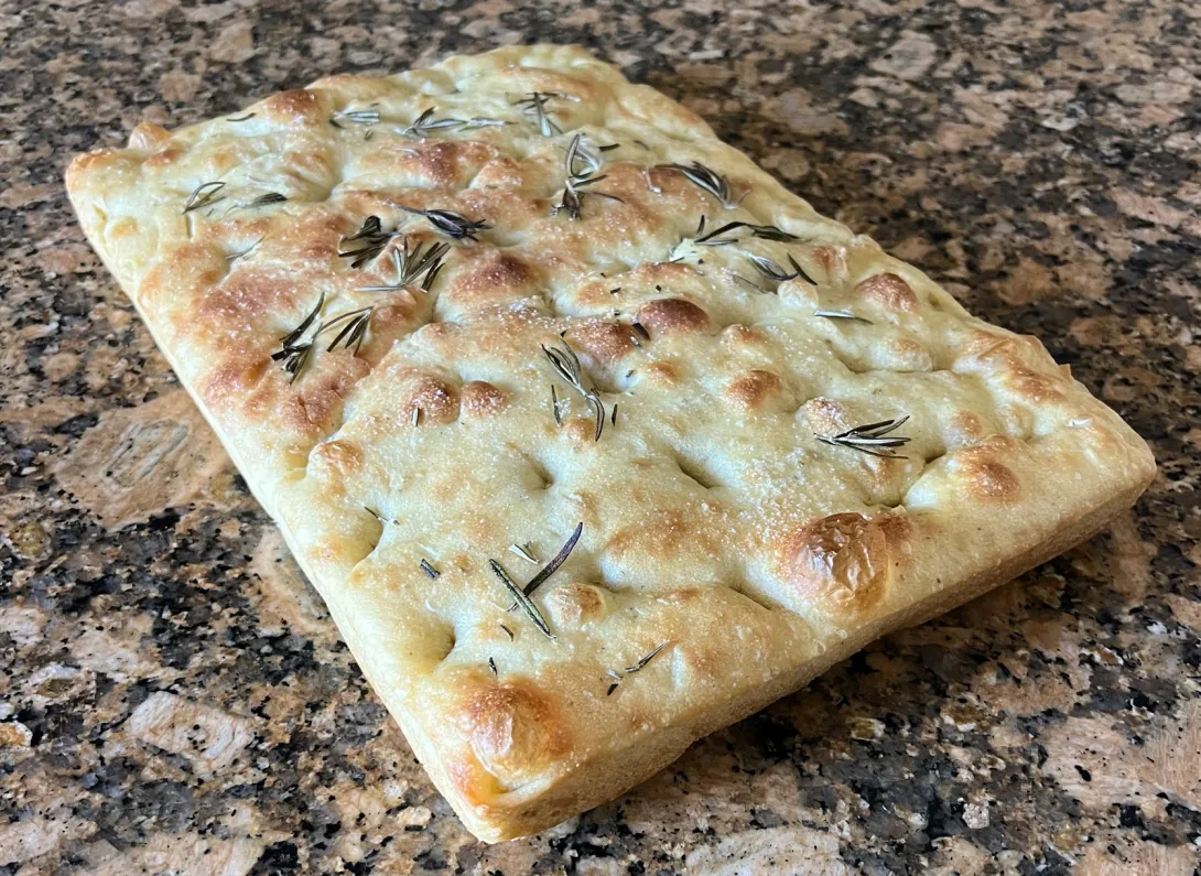 Big and Bubbly Focaccia