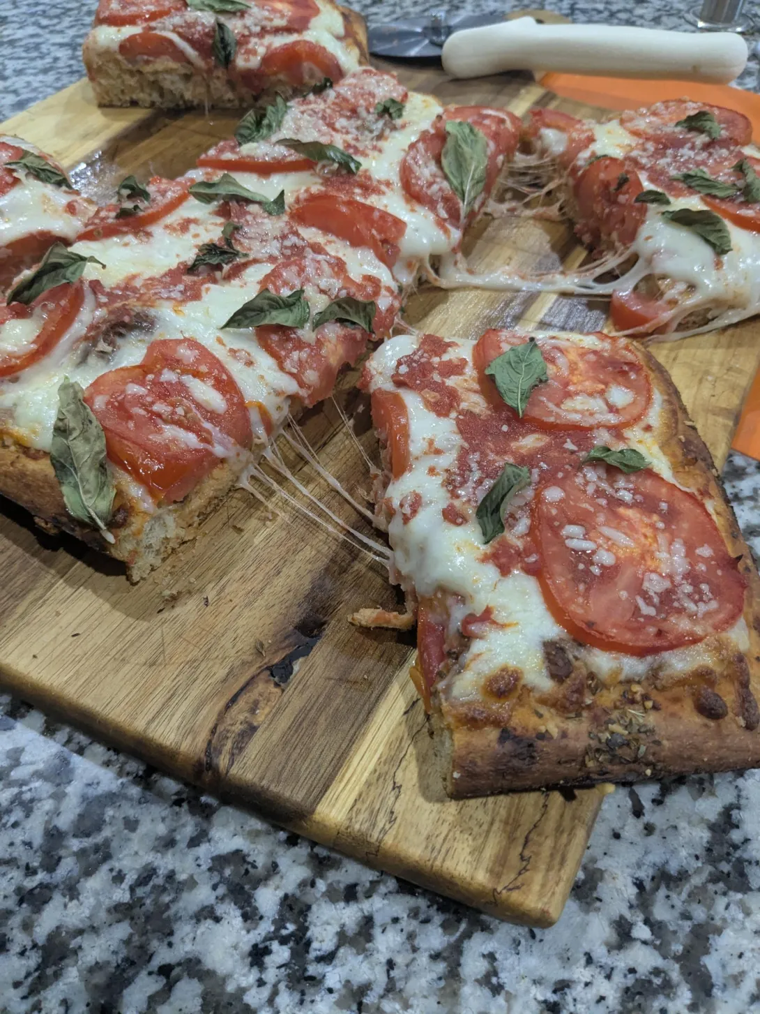 Grandma style pizza 