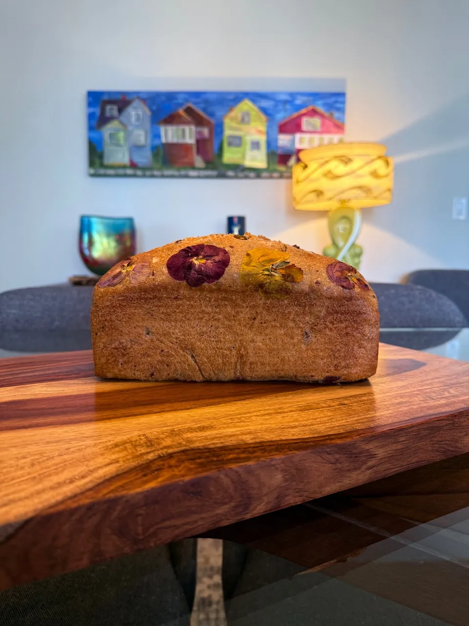 Double Olive Lemon Pepper Sourdough Pan Loaf