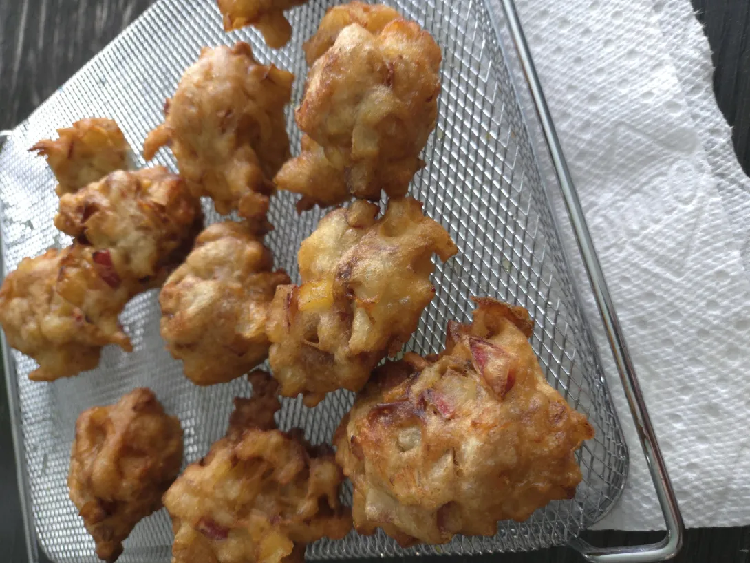 Sourdough apple fritters