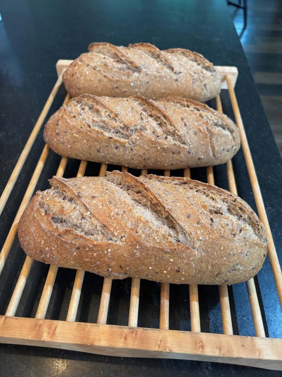 Sourdough multigrain batards