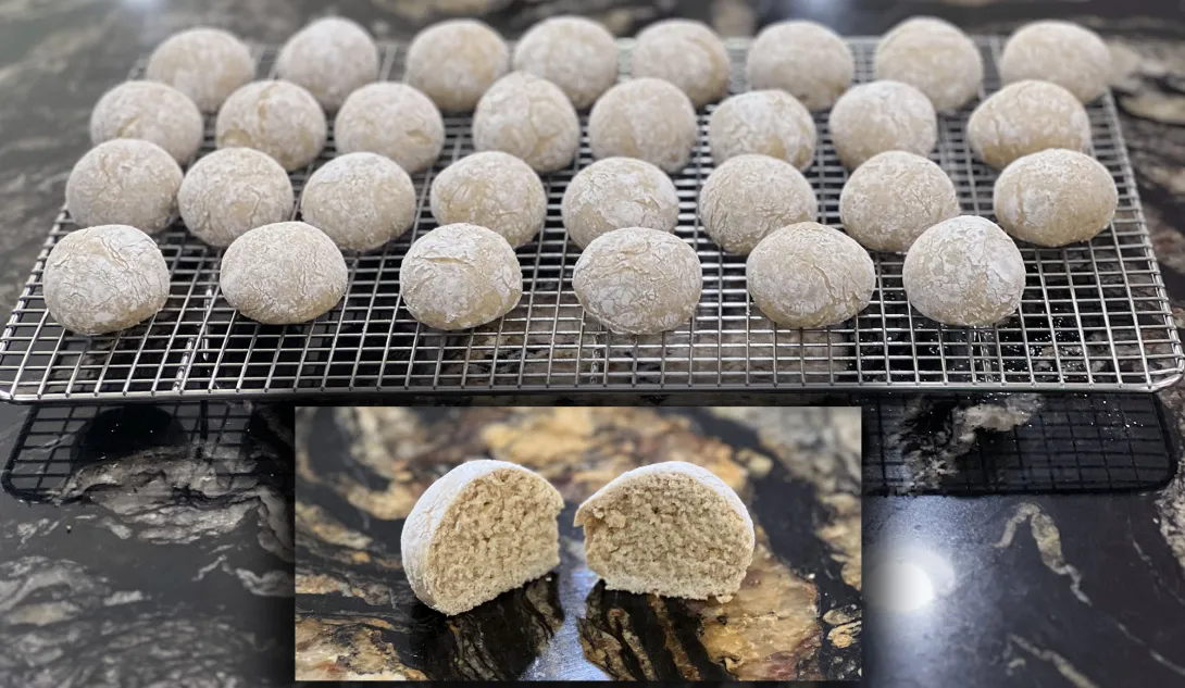 Biscuits on cooling rack