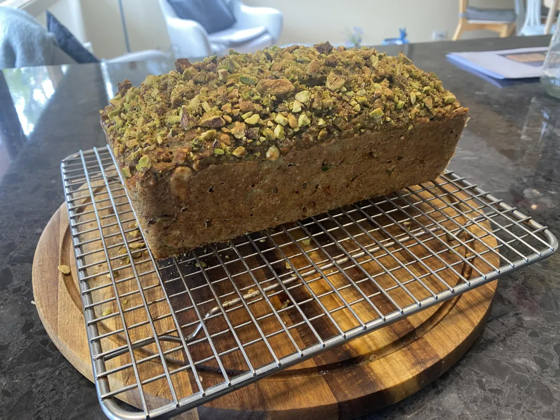 Zucchini Pistachio Loaf