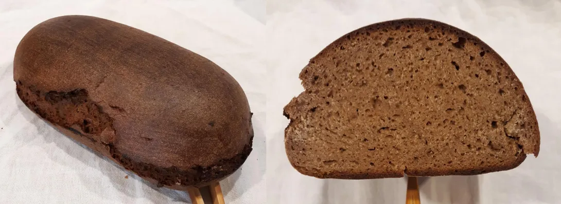 Jēkabpils Rye whole loaf and crumb